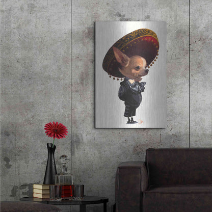 Luxe Metal Art 'Senorita' by Thomas Fluharty, Metal Wall Art,24x36