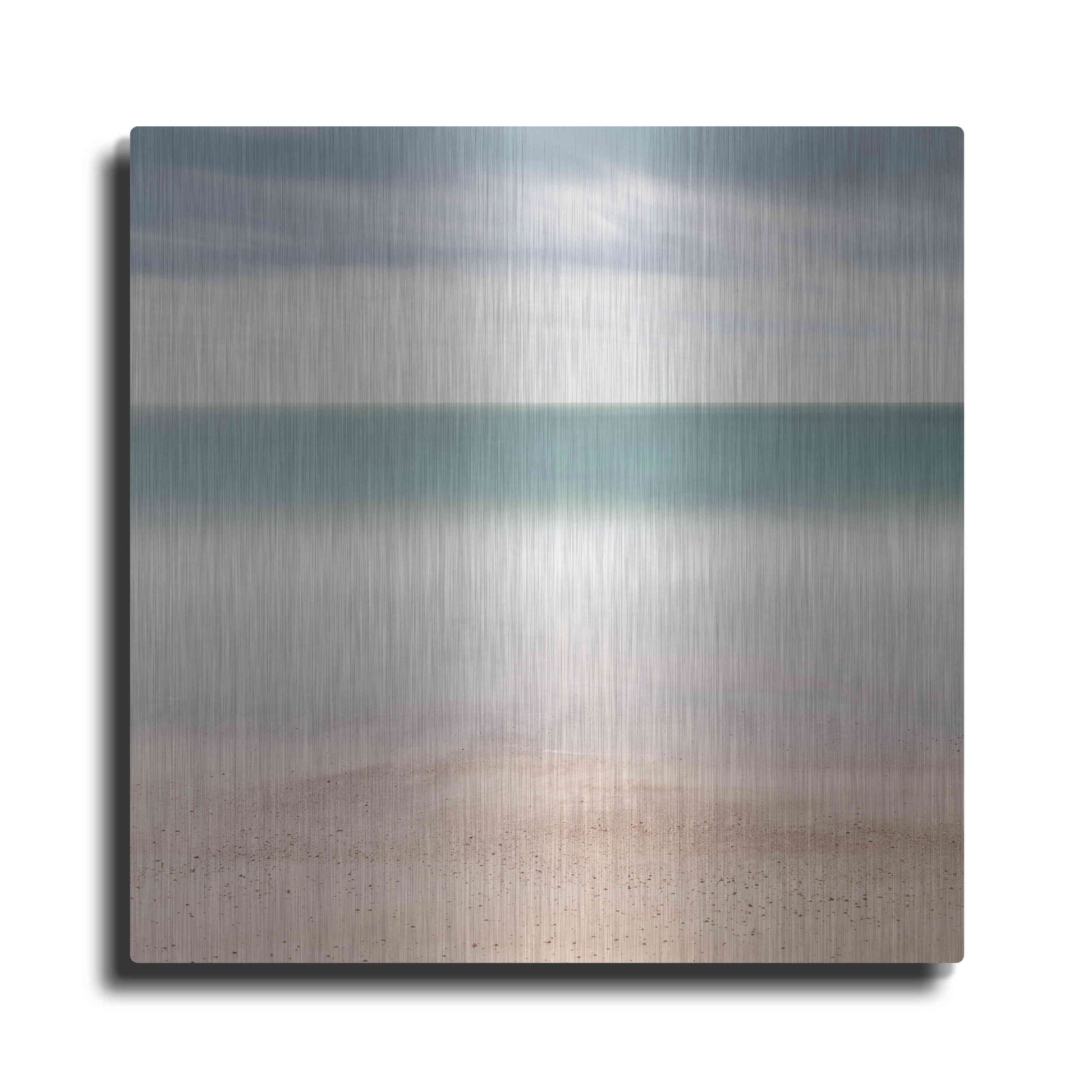 Luxe Metal Art 'Beach Sea Sky' by Wilco Dragt, Metal Wall Art