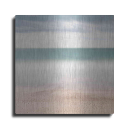 Luxe Metal Art 'Beach Sea Sky' by Wilco Dragt, Metal Wall Art