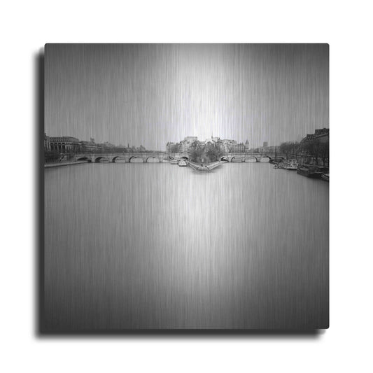 Luxe Metal Art 'Ile de la Cite' by Wilco Dragt, Metal Wall Art