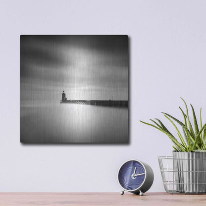 Luxe Metal Art 'Le Phare' by Wilco Dragt, Metal Wall Art,12x12