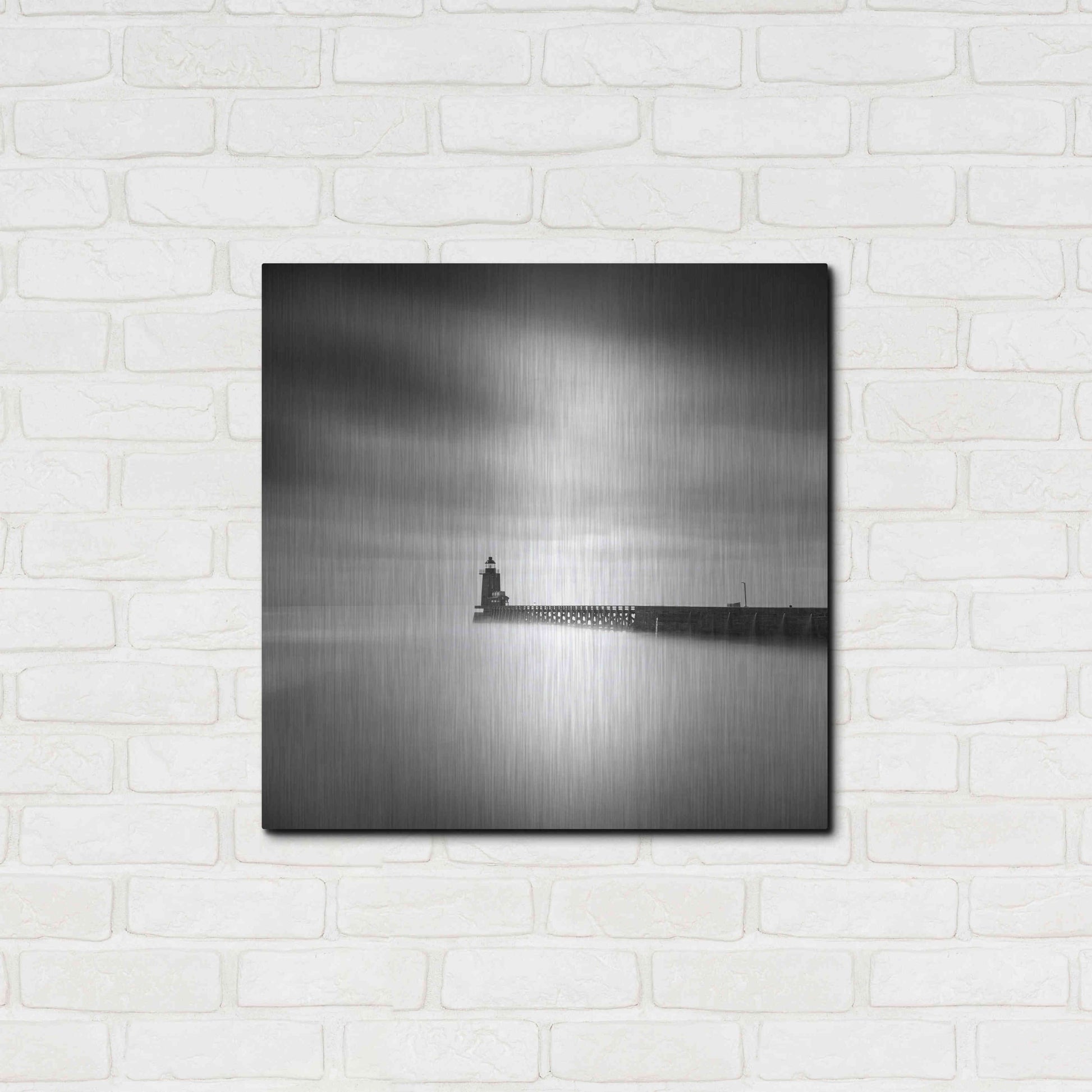 Luxe Metal Art 'Le Phare' by Wilco Dragt, Metal Wall Art,24x24