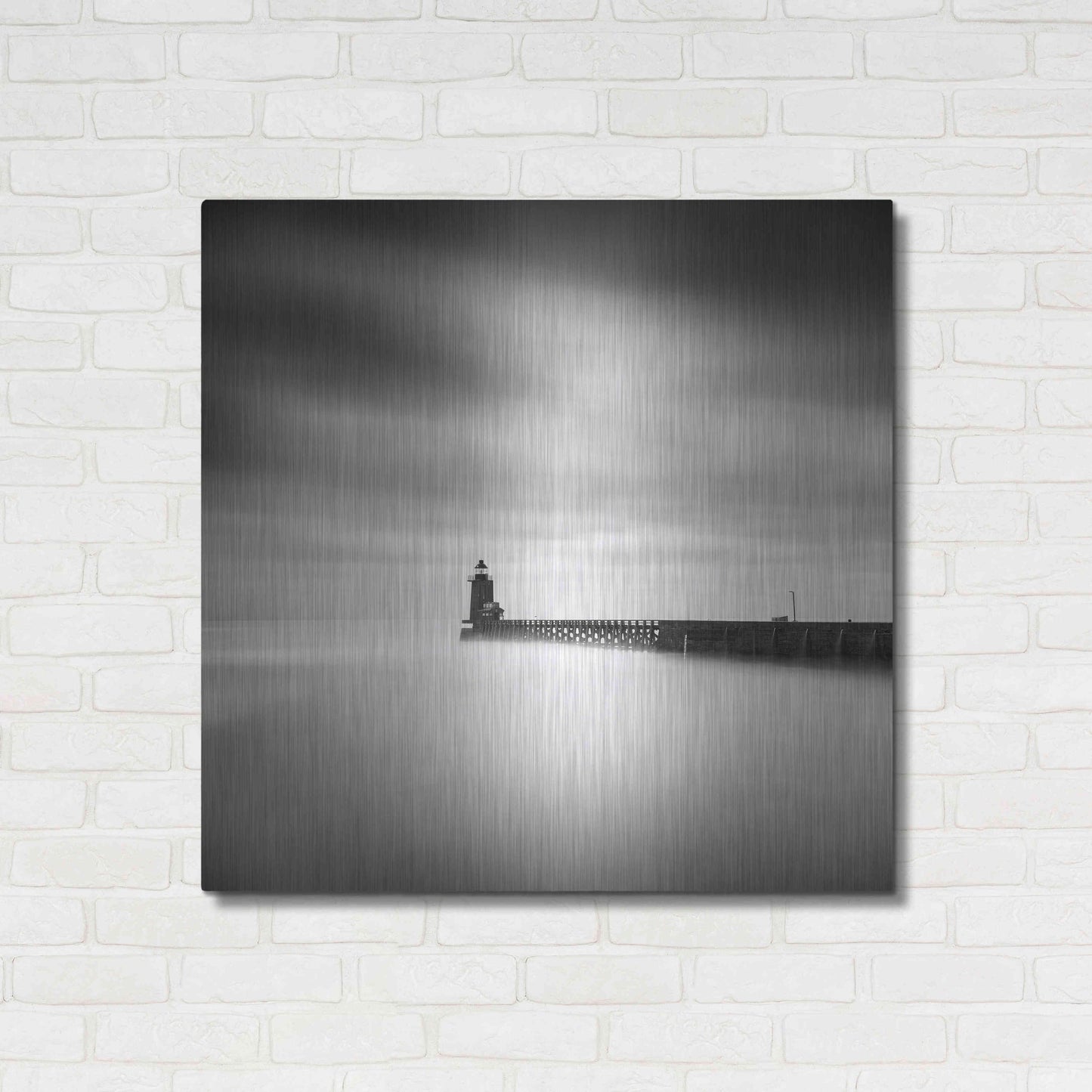 Luxe Metal Art 'Le Phare' by Wilco Dragt, Metal Wall Art,36x36