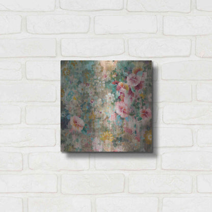 Luxe Metal Art 'Flower Shower' by Danhui Nai, Metal Wall Art,12x12