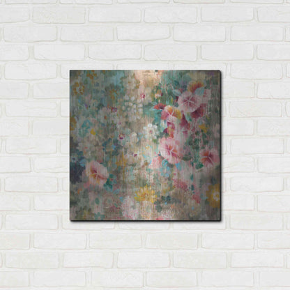 Luxe Metal Art 'Flower Shower' by Danhui Nai, Metal Wall Art,24x24