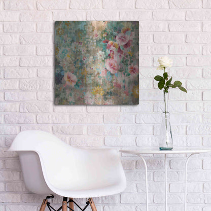 Luxe Metal Art 'Flower Shower' by Danhui Nai, Metal Wall Art,24x24