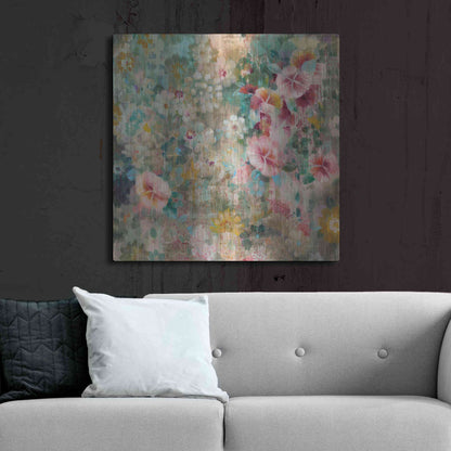 Luxe Metal Art 'Flower Shower' by Danhui Nai, Metal Wall Art,36x36