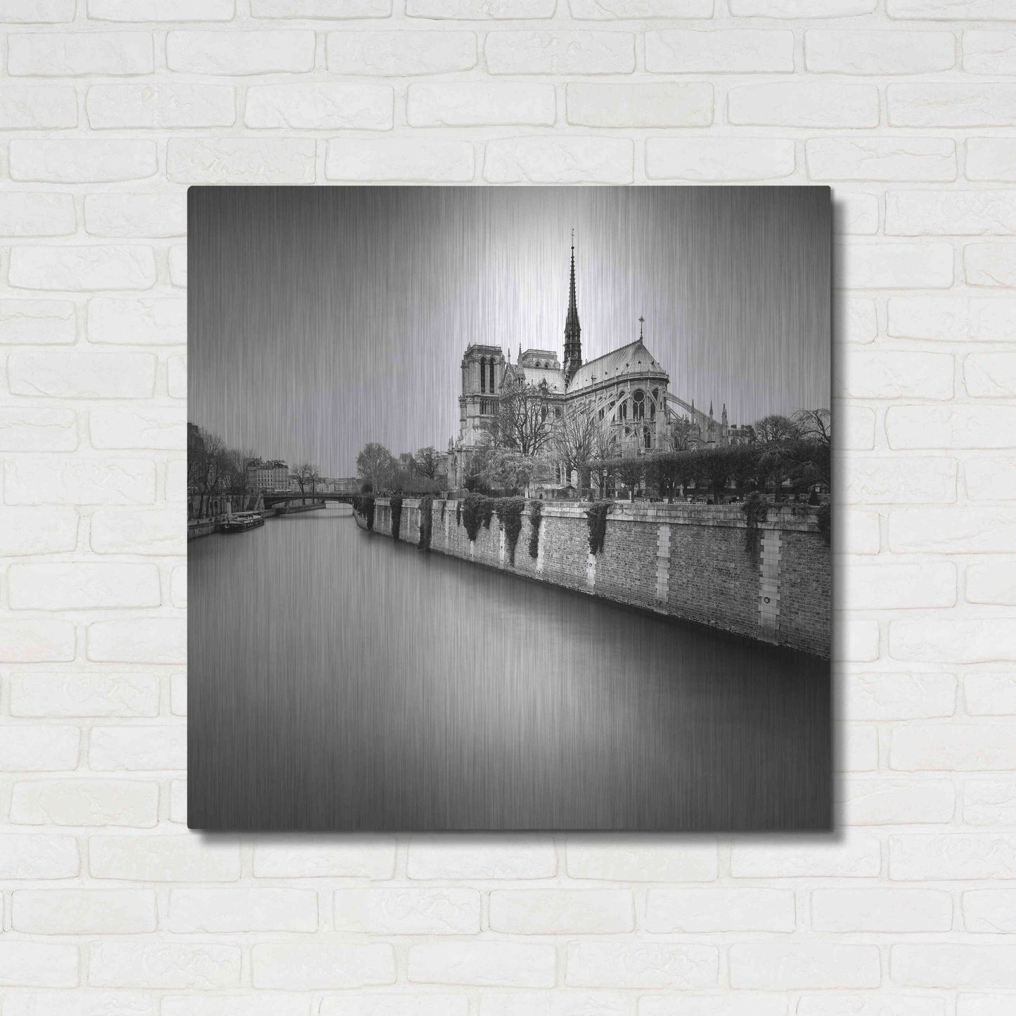 Luxe Metal Art 'Notre Dame II' by Wilco Dragt, Metal Wall Art,36x36