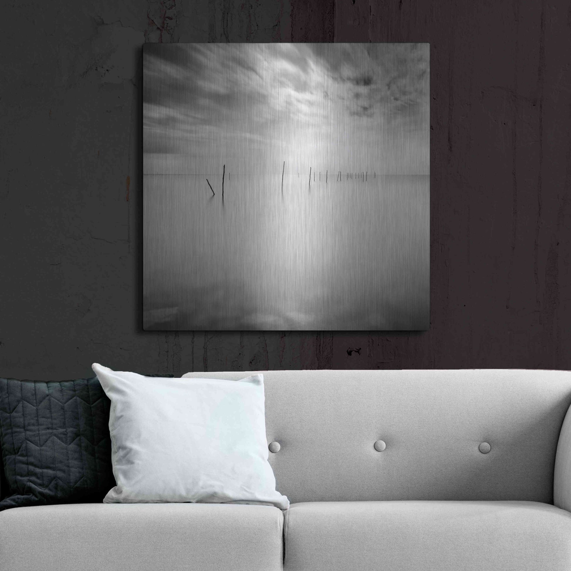 Luxe Metal Art 'Twenty Two Sticks' by Wilco Dragt, Metal Wall Art,36x36