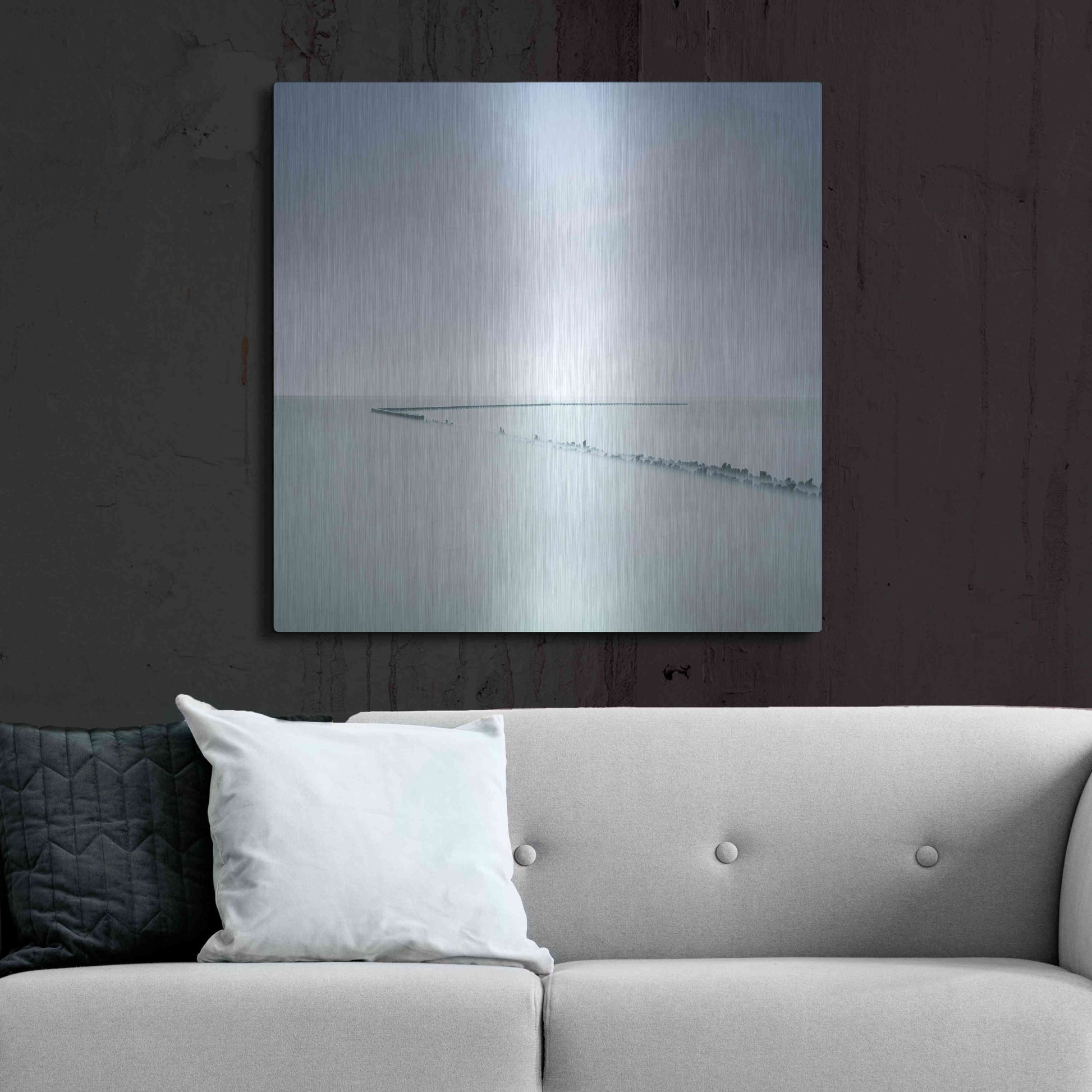 Luxe Metal Art 'When Time Has Passed' by Wilco Dragt, Metal Wall Art,36x36