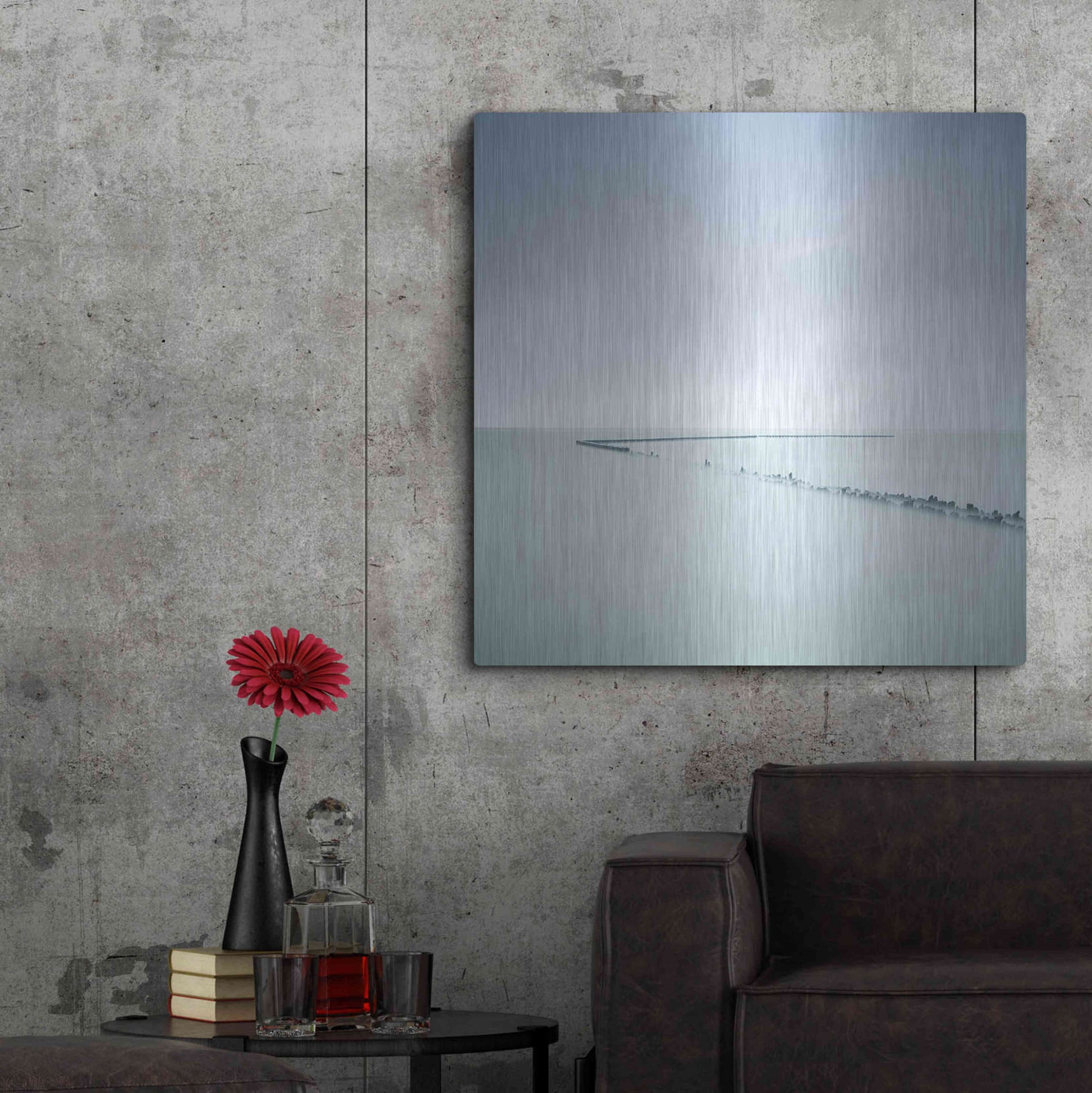 Luxe Metal Art 'When Time Has Passed' by Wilco Dragt, Metal Wall Art,36x36