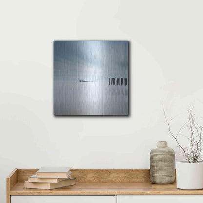 Luxe Metal Art 'Whispering' by Wilco Dragt, Metal Wall Art,12x12