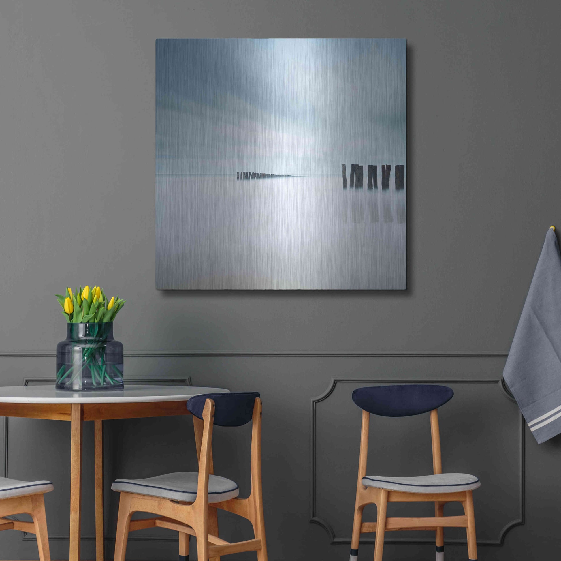 Luxe Metal Art 'Whispering' by Wilco Dragt, Metal Wall Art,36x36