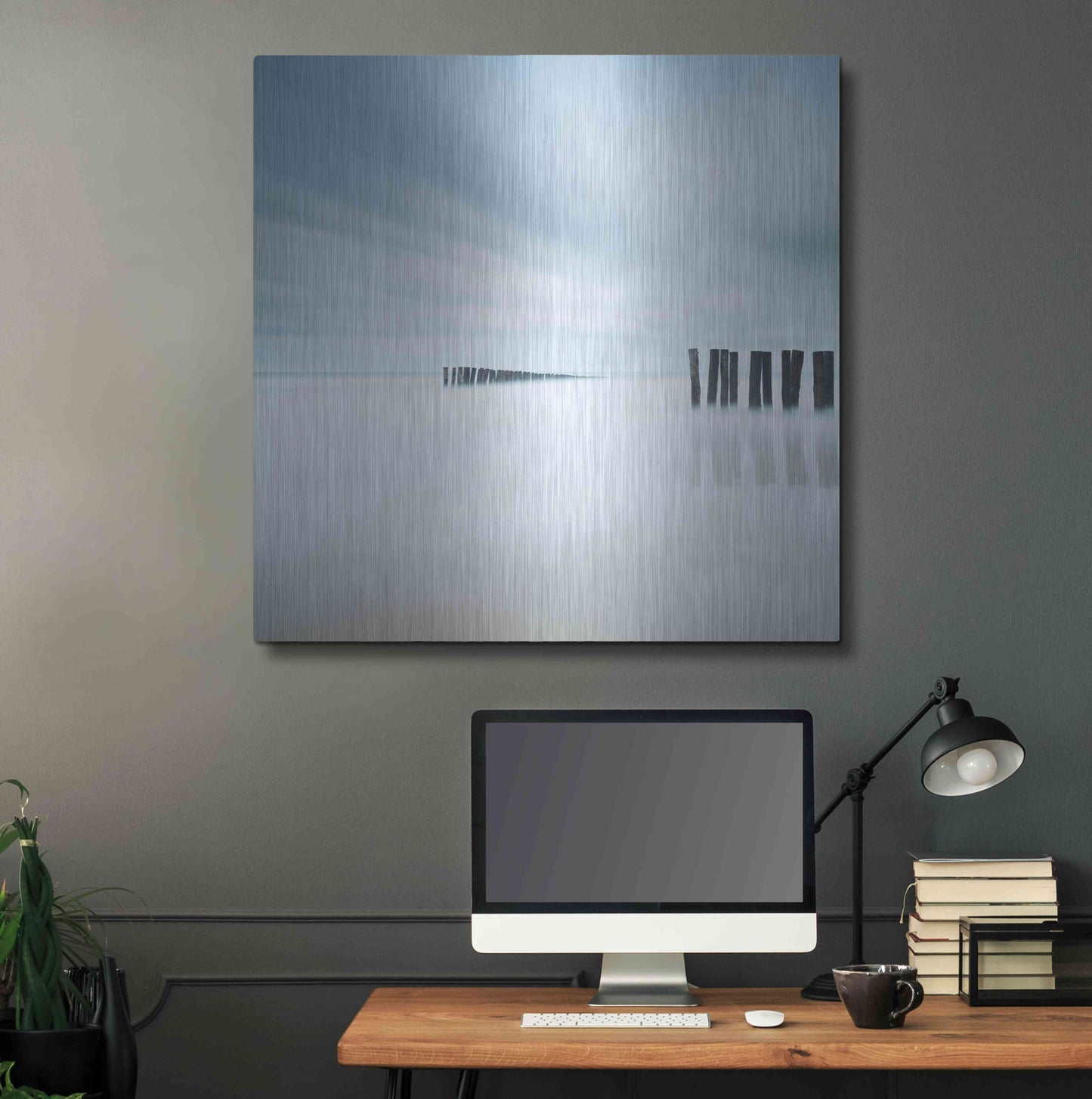 Luxe Metal Art 'Whispering' by Wilco Dragt, Metal Wall Art,36x36