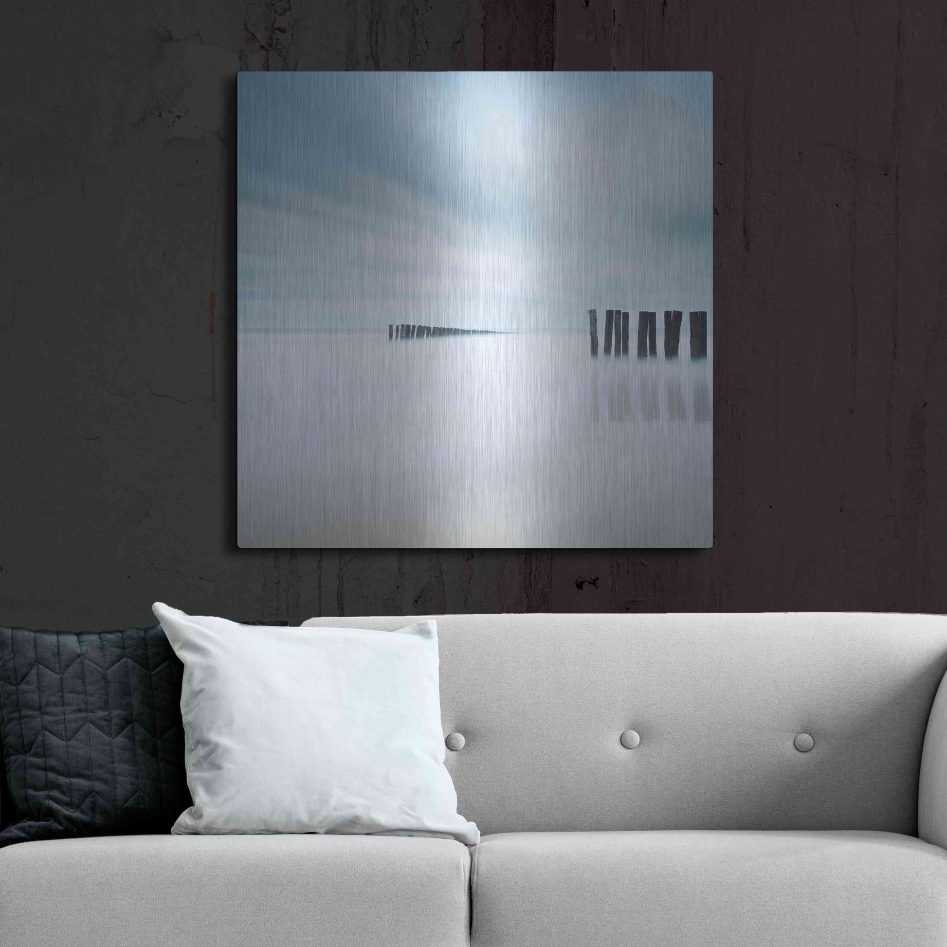 Luxe Metal Art 'Whispering' by Wilco Dragt, Metal Wall Art,36x36