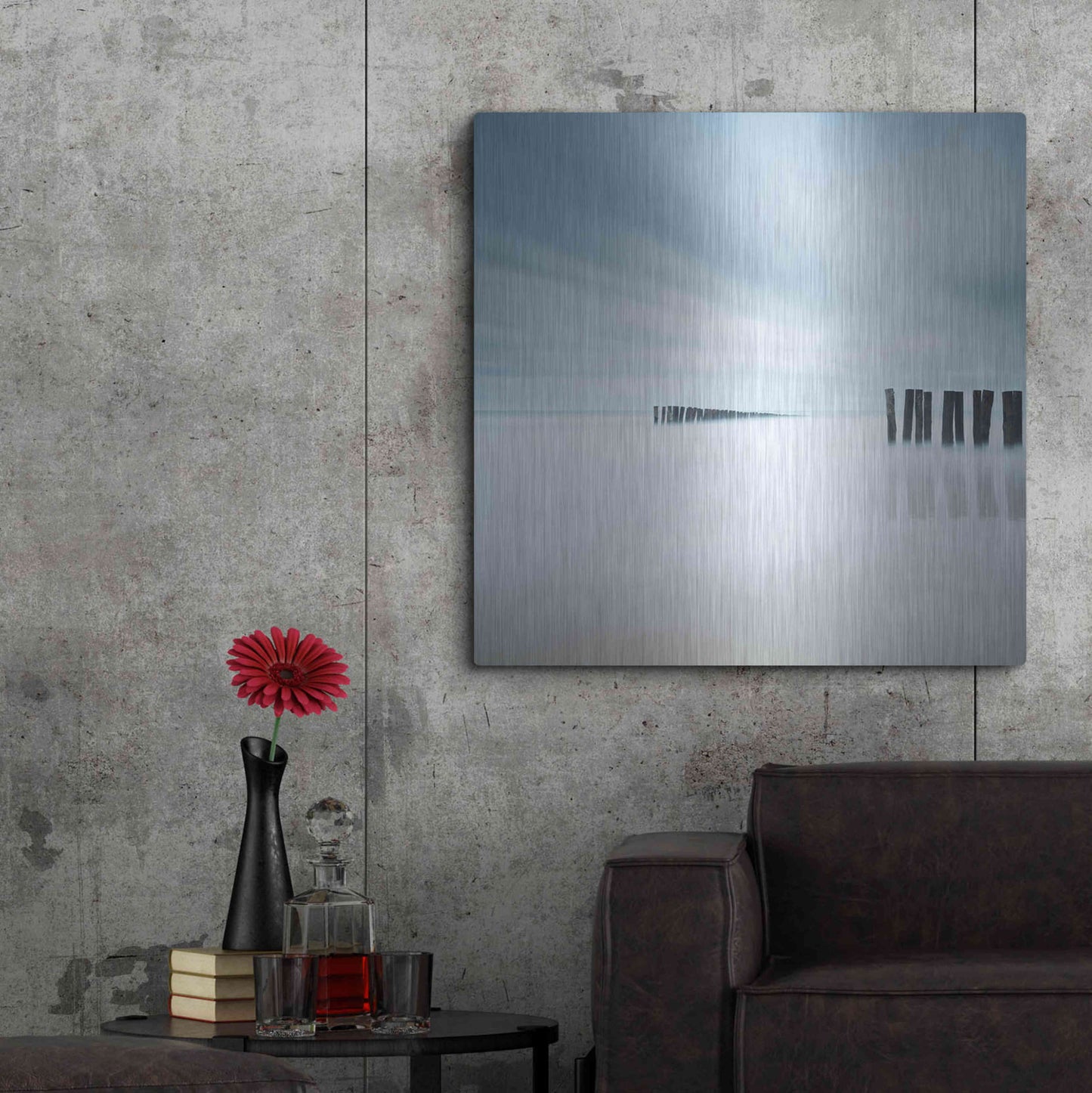 Luxe Metal Art 'Whispering' by Wilco Dragt, Metal Wall Art,36x36