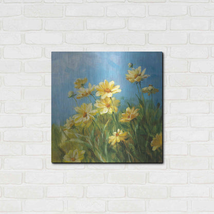 Luxe Metal Art 'Summer Field I' by Danhui Nai, Metal Wall Art,24x24
