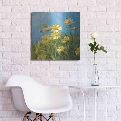 Luxe Metal Art 'Summer Field I' by Danhui Nai, Metal Wall Art,24x24