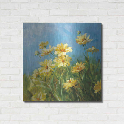 Luxe Metal Art 'Summer Field I' by Danhui Nai, Metal Wall Art,36x36