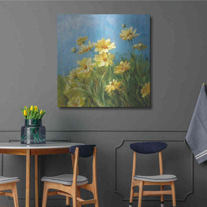 Luxe Metal Art 'Summer Field I' by Danhui Nai, Metal Wall Art,36x36
