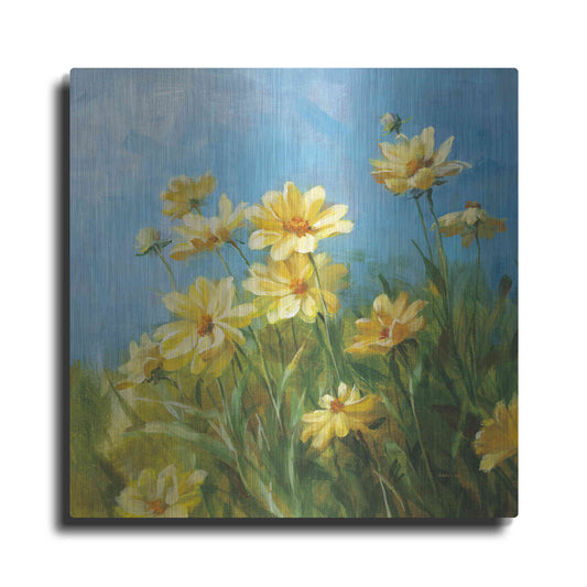 Luxe Metal Art 'Summer Field I' by Danhui Nai, Metal Wall Art