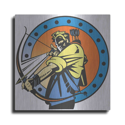 Luxe Metal Art 'Archer' by David Chestnutt, Metal Wall Art