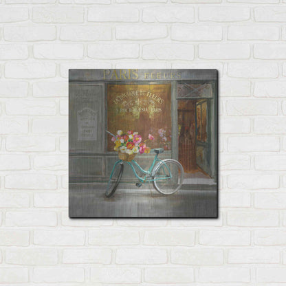 Luxe Metal Art 'French Flowershop v2' by Danhui Nai, Metal Wall Art,24x24
