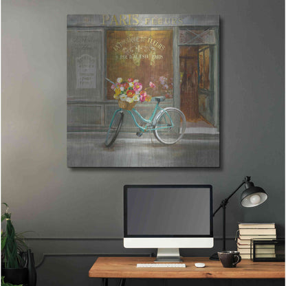 Luxe Metal Art 'French Flowershop v2' by Danhui Nai, Metal Wall Art,36x36
