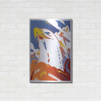 Luxe Metal Art 'Eagle' by David Chestnutt, Metal Wall Art,24x36