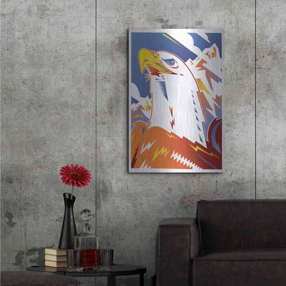 Luxe Metal Art 'Eagle' by David Chestnutt, Metal Wall Art,24x36