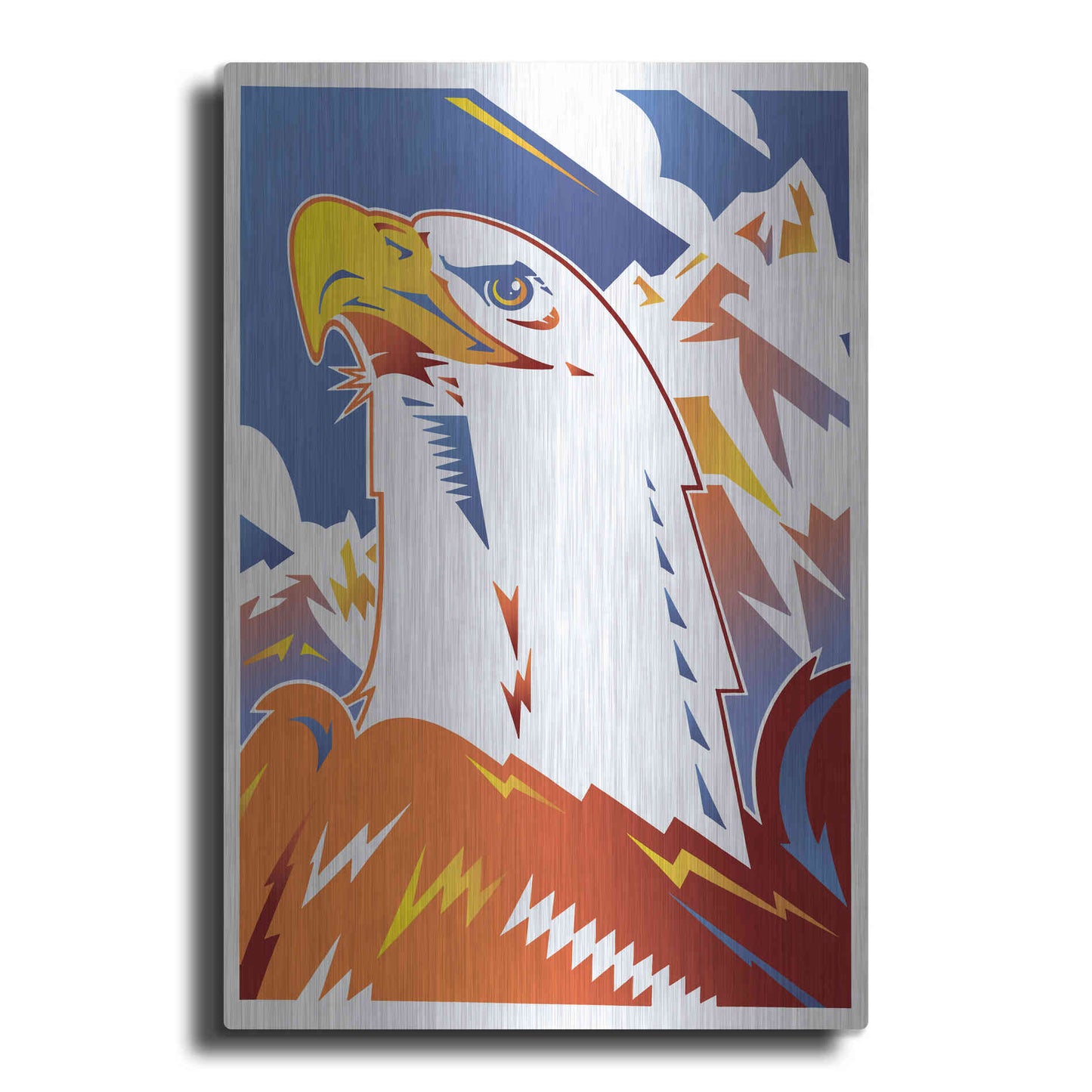 Luxe Metal Art 'Eagle' by David Chestnutt, Metal Wall Art