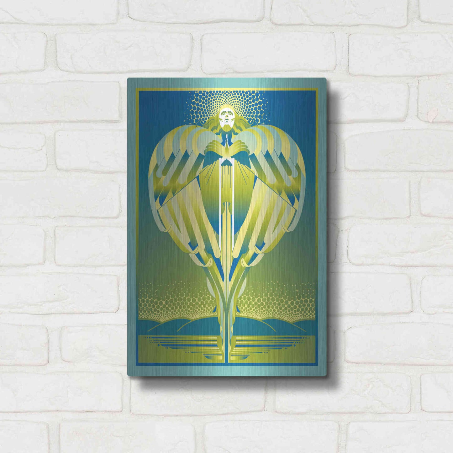 Luxe Metal Art 'Earth Angel' by David Chestnutt, Metal Wall Art,12x16