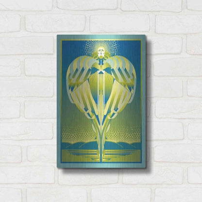 Luxe Metal Art 'Earth Angel' by David Chestnutt, Metal Wall Art,12x16