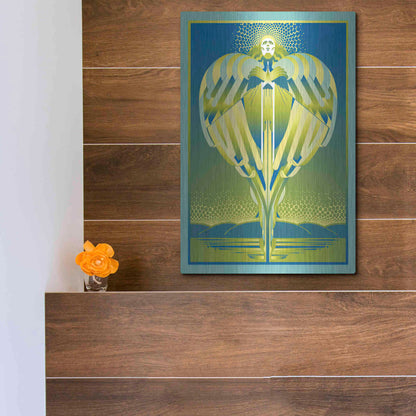 Luxe Metal Art 'Earth Angel' by David Chestnutt, Metal Wall Art,12x16