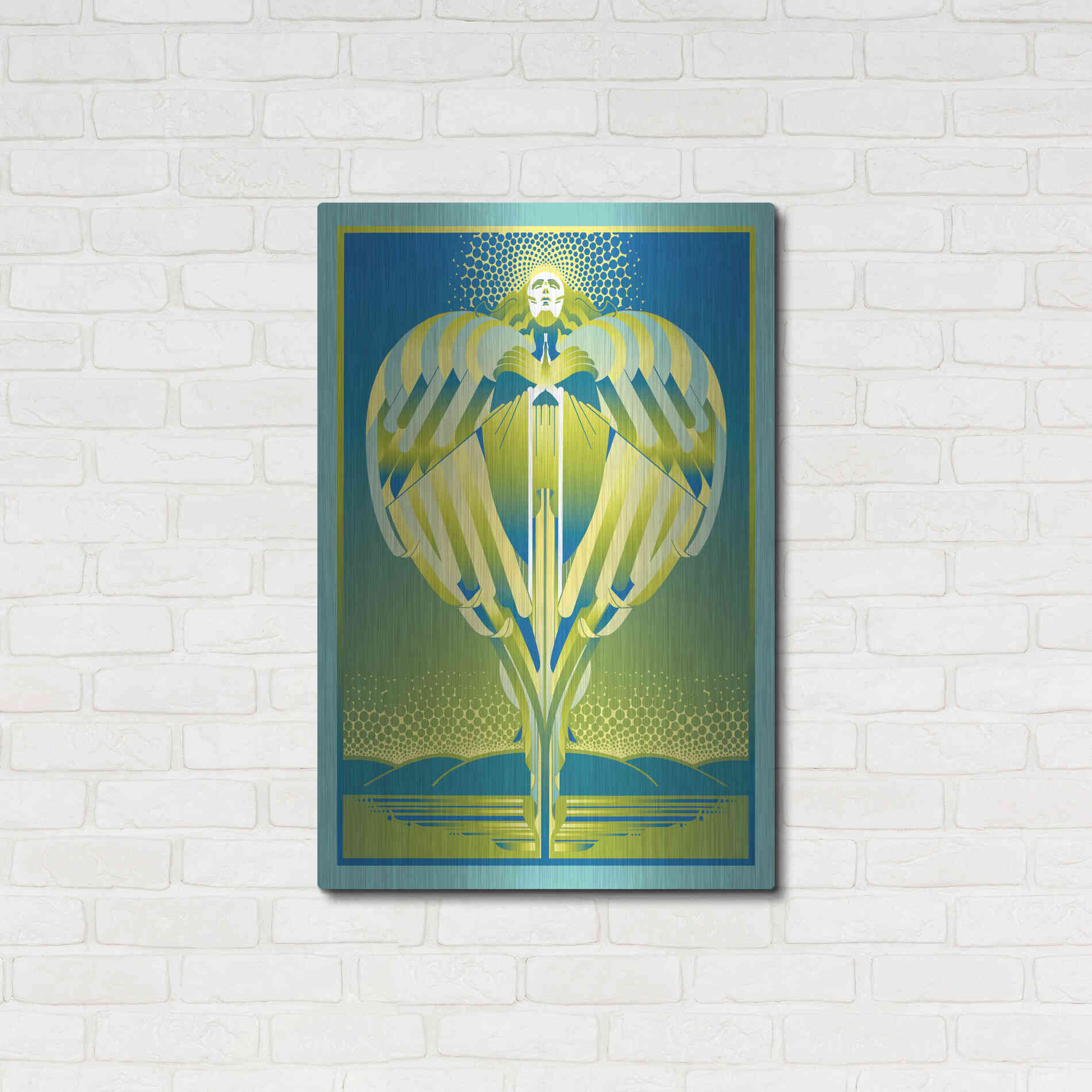 Luxe Metal Art 'Earth Angel' by David Chestnutt, Metal Wall Art,24x36