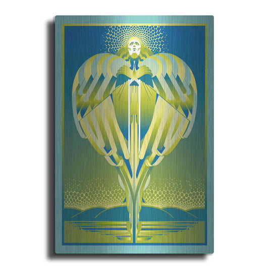 Luxe Metal Art 'Earth Angel' by David Chestnutt, Metal Wall Art