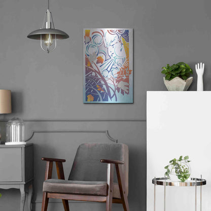 Luxe Metal Art 'Father Winter' by David Chestnutt, Metal Wall Art,16x24