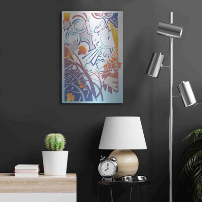 Luxe Metal Art 'Father Winter' by David Chestnutt, Metal Wall Art,16x24