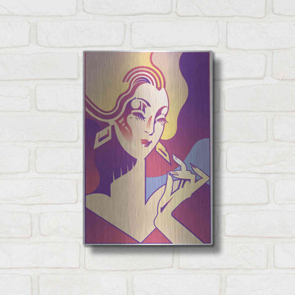 Luxe Metal Art 'Femme Fatale' by David Chestnutt, Metal Wall Art,12x16