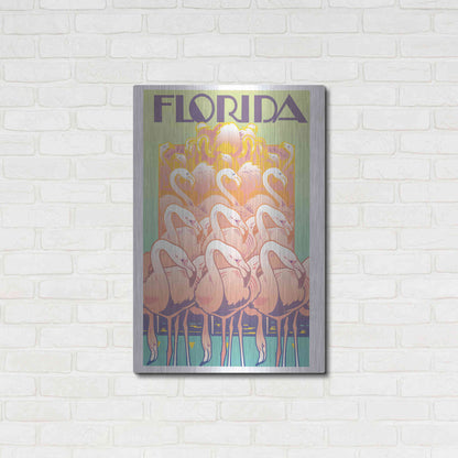 Luxe Metal Art 'Florida' by David Chestnutt, Metal Wall Art,24x36