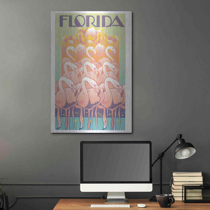 Luxe Metal Art 'Florida' by David Chestnutt, Metal Wall Art,24x36