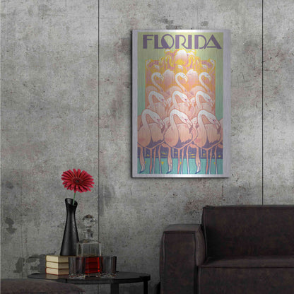 Luxe Metal Art 'Florida' by David Chestnutt, Metal Wall Art,24x36