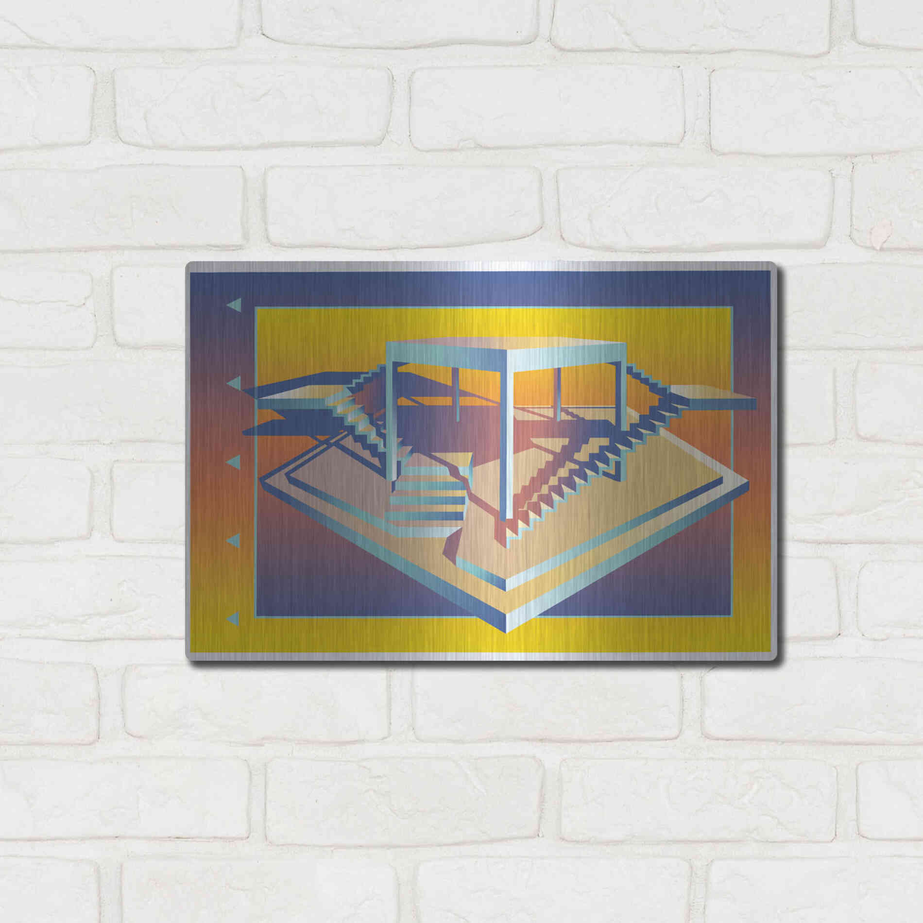 Luxe Metal Art 'Life Is But A Stage' by David Chestnutt, Metal Wall Art,16x12