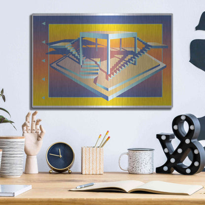 Luxe Metal Art 'Life Is But A Stage' by David Chestnutt, Metal Wall Art,16x12