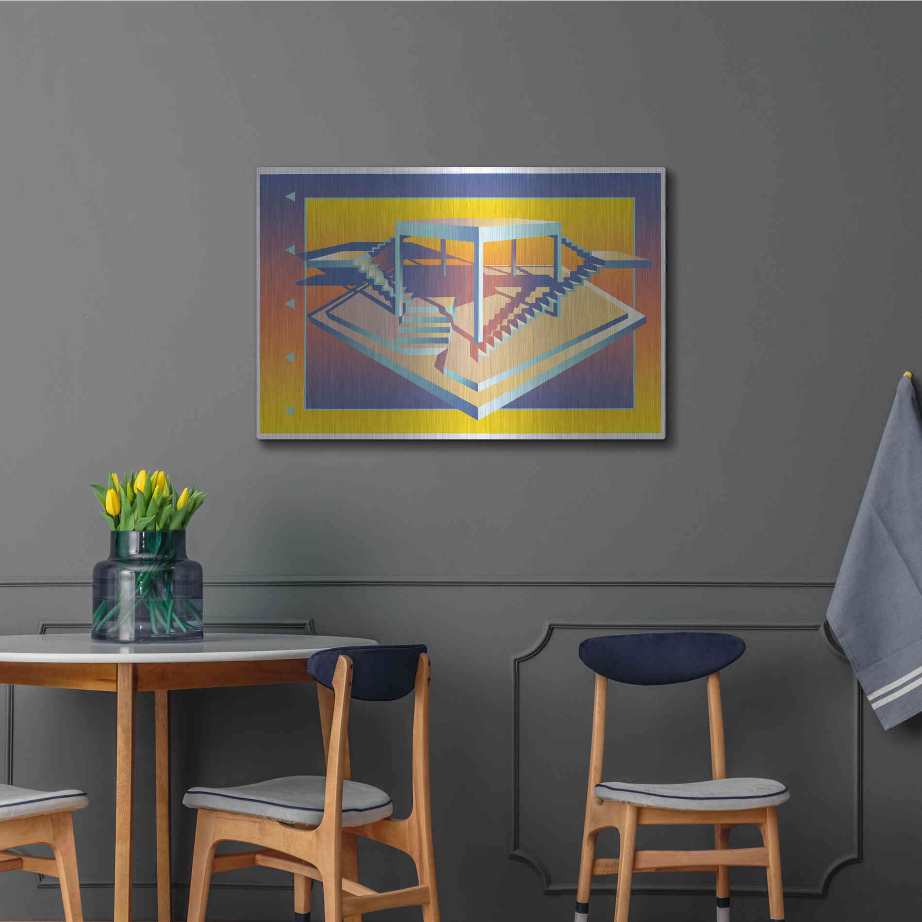 Luxe Metal Art 'Life Is But A Stage' by David Chestnutt, Metal Wall Art,36x24