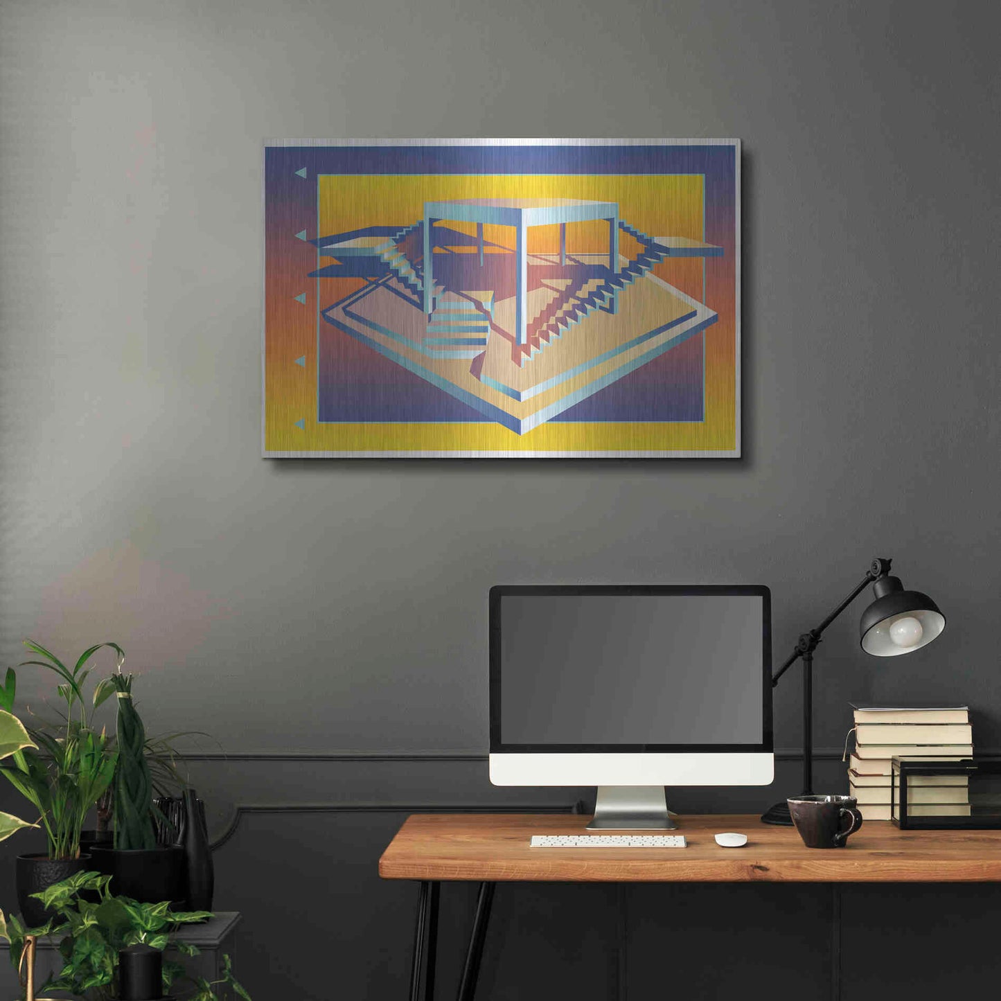 Luxe Metal Art 'Life Is But A Stage' by David Chestnutt, Metal Wall Art,36x24