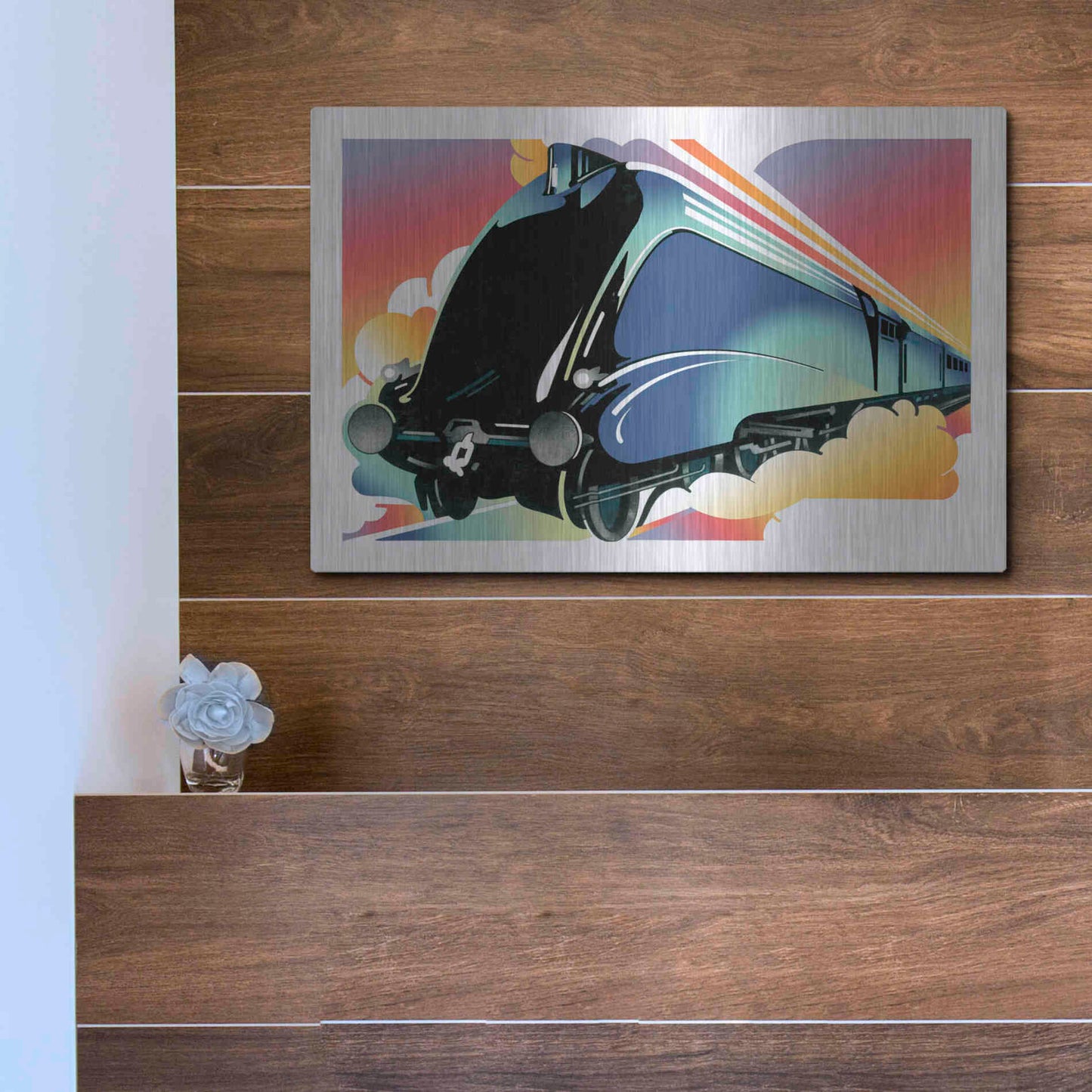 Luxe Metal Art 'Mallard' by David Chestnutt, Metal Wall Art,16x12