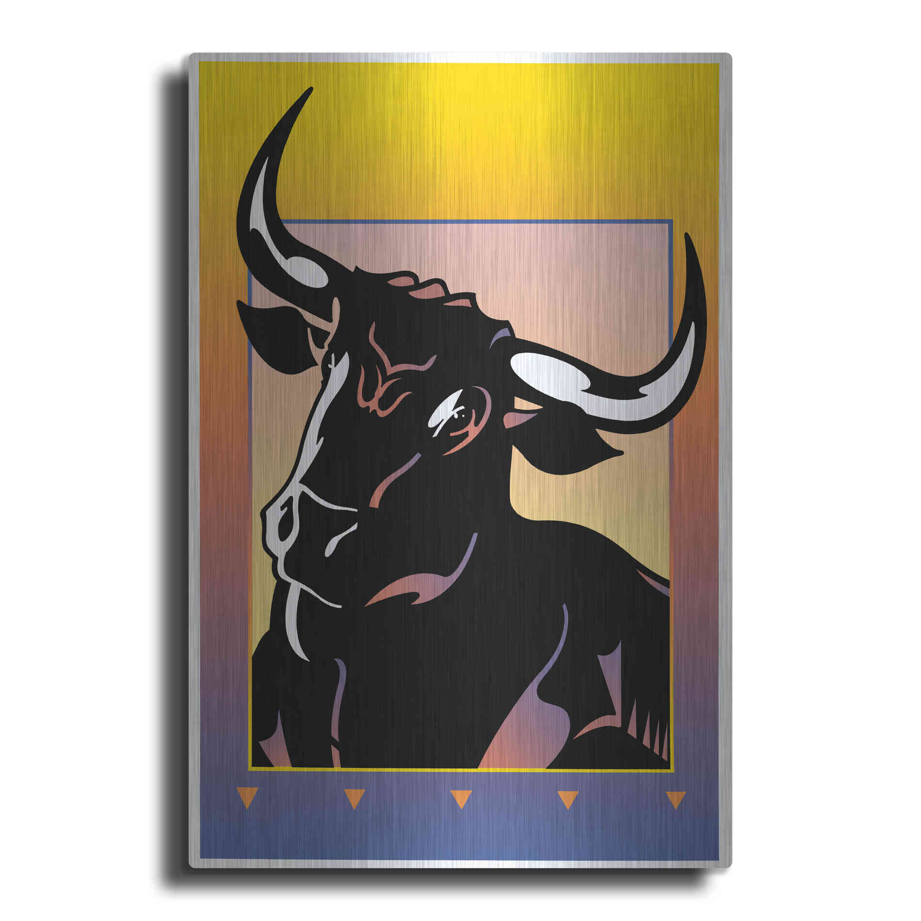 Luxe Metal Art 'Minotaur' by David Chestnutt, Metal Wall Art