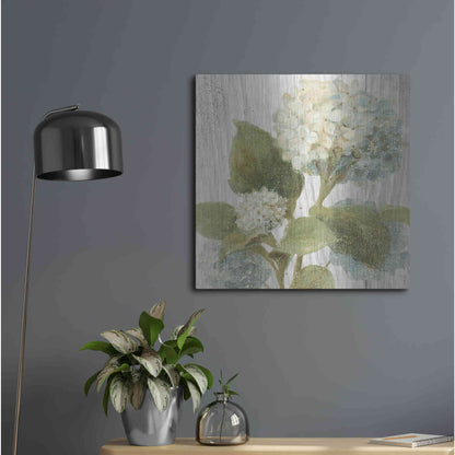 Luxe Metal Art 'Scented Cottage Florals IV Crop' by Danhui Nai, Metal Wall Art,24x24