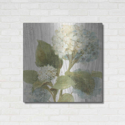 Luxe Metal Art 'Scented Cottage Florals IV Crop' by Danhui Nai, Metal Wall Art,36x36